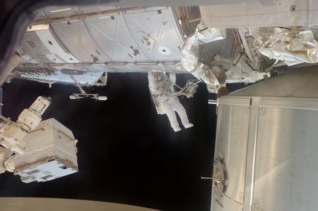 NASA image: Garan during EVA 1