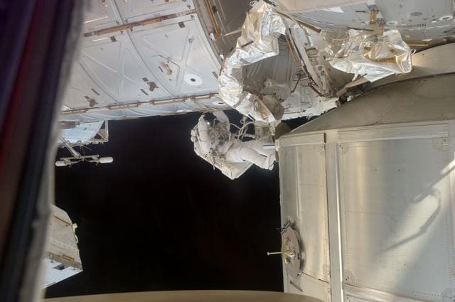 NASA image: Garan during EVA 1