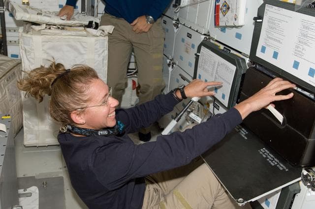 NASA image: Magnus on Atlantis Middeck