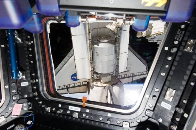 NASA image: View of Raffaello in the Atlantis Payload Bay