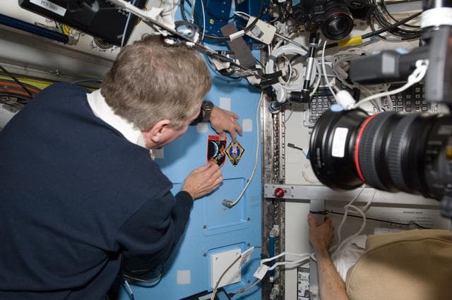 NASA image: Fossum Places Mission Patch in A/L