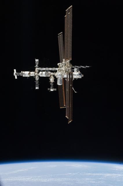 NASA image: Flyaround View of Rotated ISS