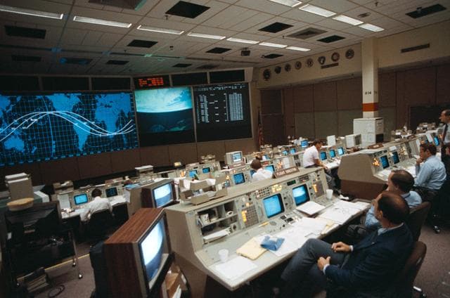 NASA image: STS-26 Mission Control Center (MCC) activity at JSC