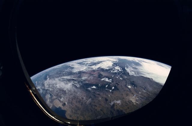 NASA image: STS-31 Earth observation of western United States, Salton Sea,Imperial Valley