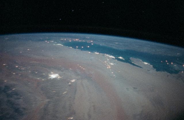 NASA image: STS-35 Earth observation of the Persian Gulf area