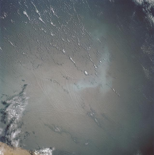 NASA image: Open ocean Internal Waves, Namibia Coast, Africa.