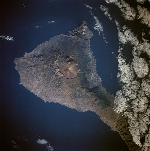 NASA image: Tenarife Island, Canary Island Archipelago, Atlantic Ocean