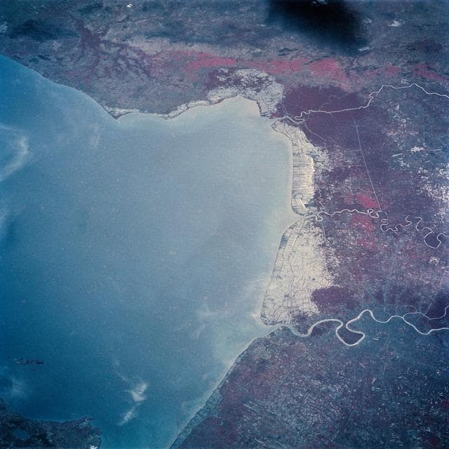 NASA image: Infrared view of Bangkok, Thailand