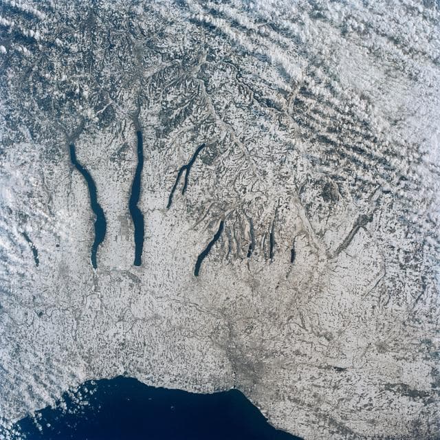 NASA image: Finger Lake Region, NY State, USA