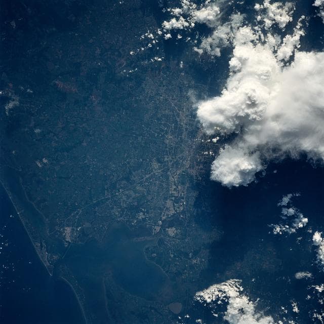 NASA image: Houston/Galveston, Texas, USA