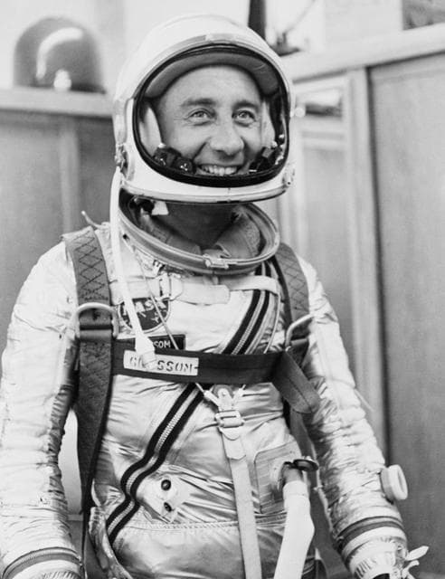 NASA image: Astronaut Grissom dons spacesuit for Mercury-Redstone 4 mission