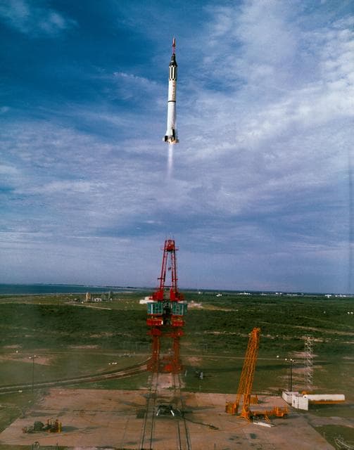 NASA image: Mercury-Redstone 4 spacecraft launching