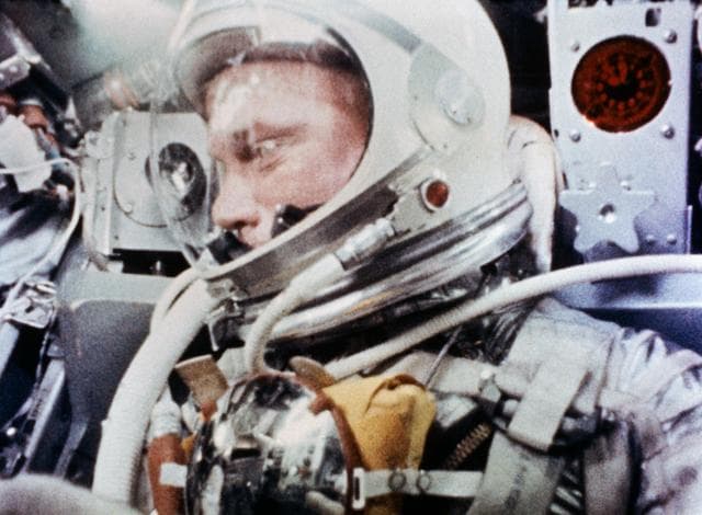 NASA image: Camera Aboard "Friendship 7" - Photographs Astronaut John Glenn During Spaceflight