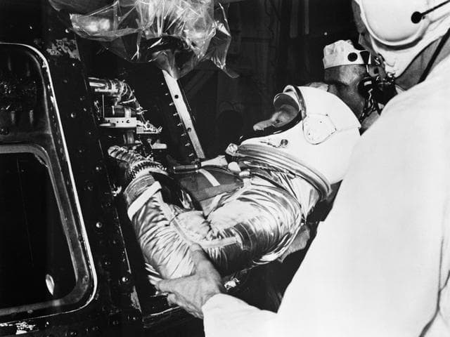 NASA image: INSERTION - ASTRONAUT CARPENTER - MERCURY-ATLAS (MA)-7 - CAPE