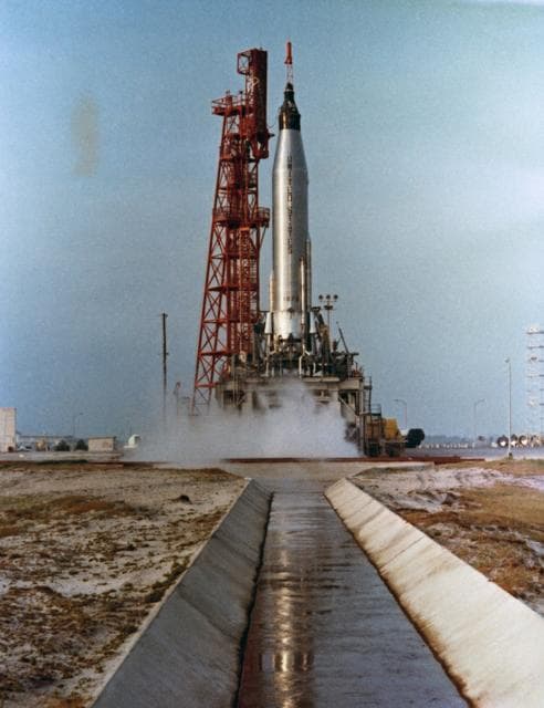 NASA image: LIFTOFF - MERCURY-ATLAS (MA)-7 - ASTRONAUT CARPENTER - CAPE 