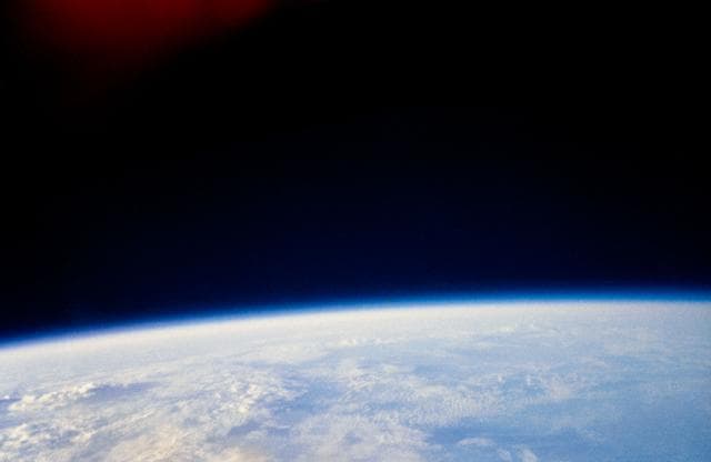 NASA image: View of clouds over Indian Ocean taken by Astronaut John Glenn during MA-6