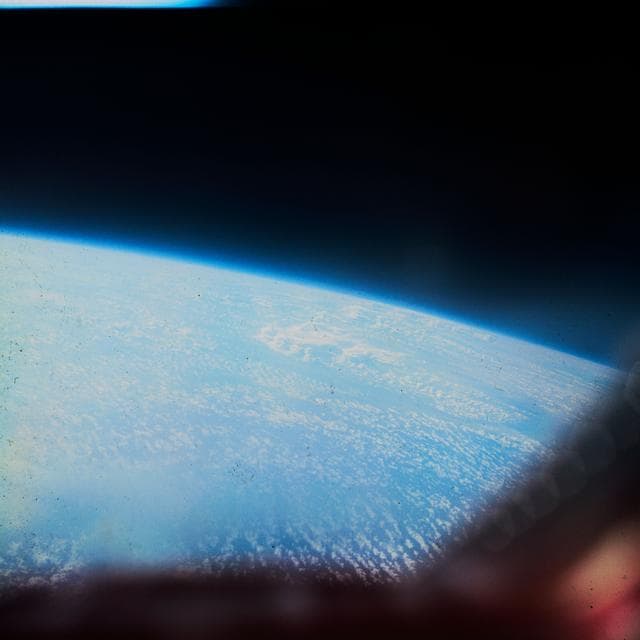 NASA image: Cloud formation over South America - fifth orbit pass 