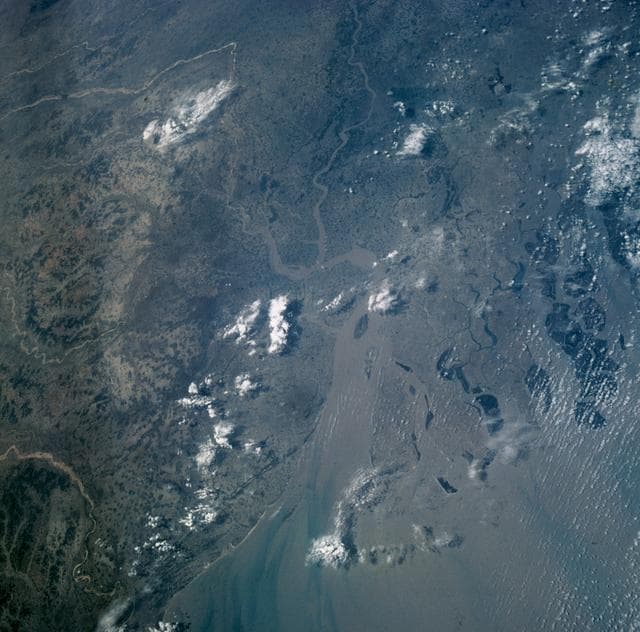 NASA image: MERCURY-ATLAS (MA)-9 - EARTH-SKY VIEW - INDIA - EARTH RESOURCES (ER)