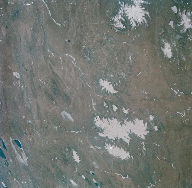 NASA image: Tibetan Plateau photographed during MA-9 22 orbit