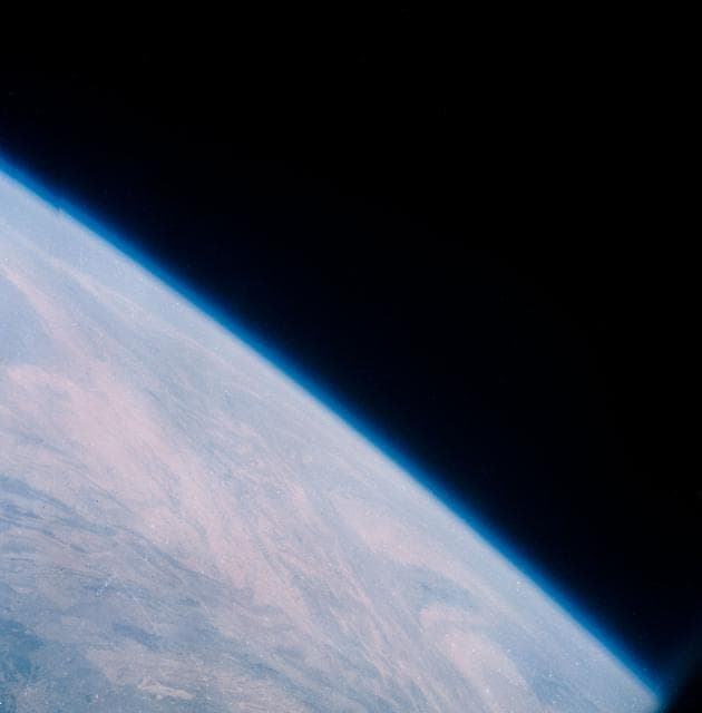 NASA image: Northwest view of Pakistan, eastern Iran and Afghanistan during MA-9 flight
