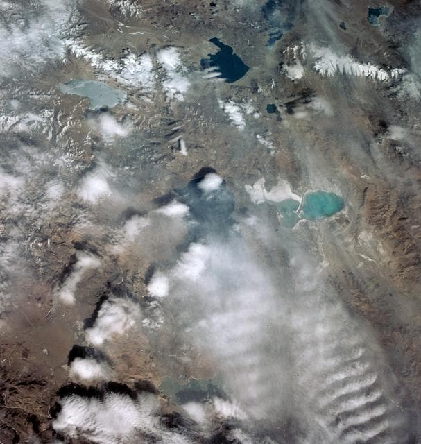 NASA image: MERCURY-ATLAS (MA)-9 - ASTRONAUT COOPER - EARTH-SKY VIEW - TIBET
