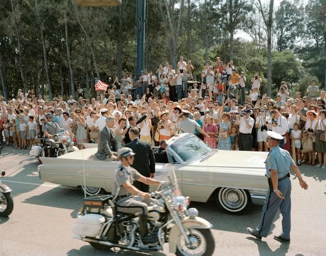 NASA image: Astronaut Gordon Cooper at Patrick Air Force Base for parade
