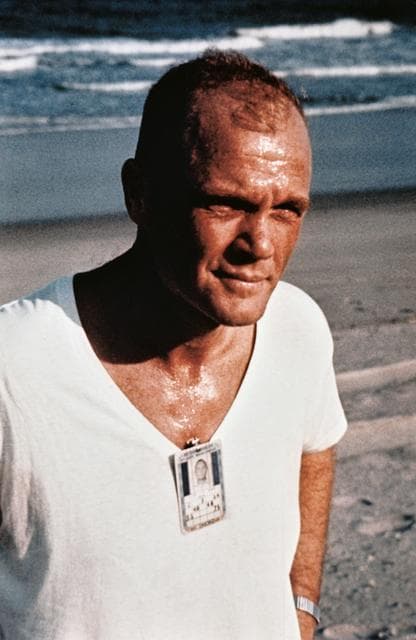 NASA image: Astronaut John Glenn running as part of physical training program