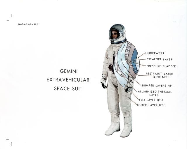 NASA image: EXTRAVEHICULAR (EV) (CUTAWAY VIEW) - SPACESUIT - MSC