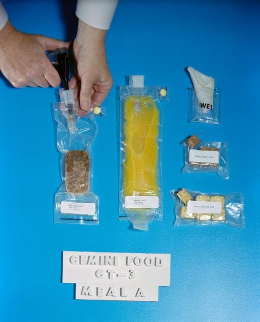 NASA image: Gemini-Titan (GT)-4 Foods - Documentary Use