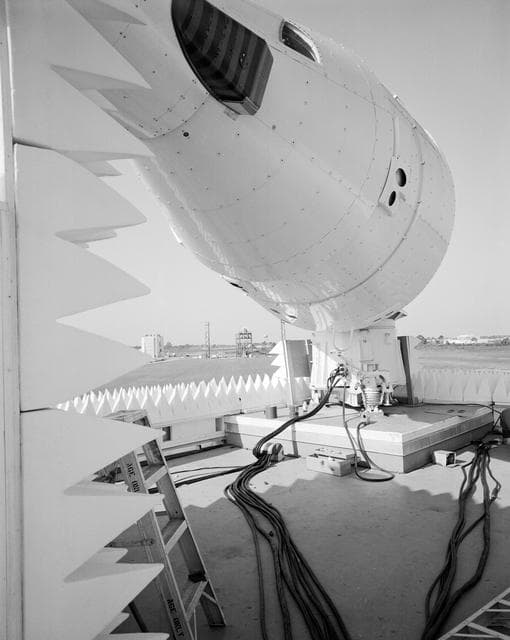 NASA image: GEMINI TESTING - SPACECRAFT 3 - SIMULATOR - BORESIGHT RANGE TEST - CAPE