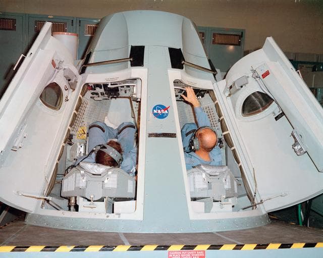 NASA image: GEMINI-TITAN (GT)-III BACKUP CREW - SIMULATOR - CAPE