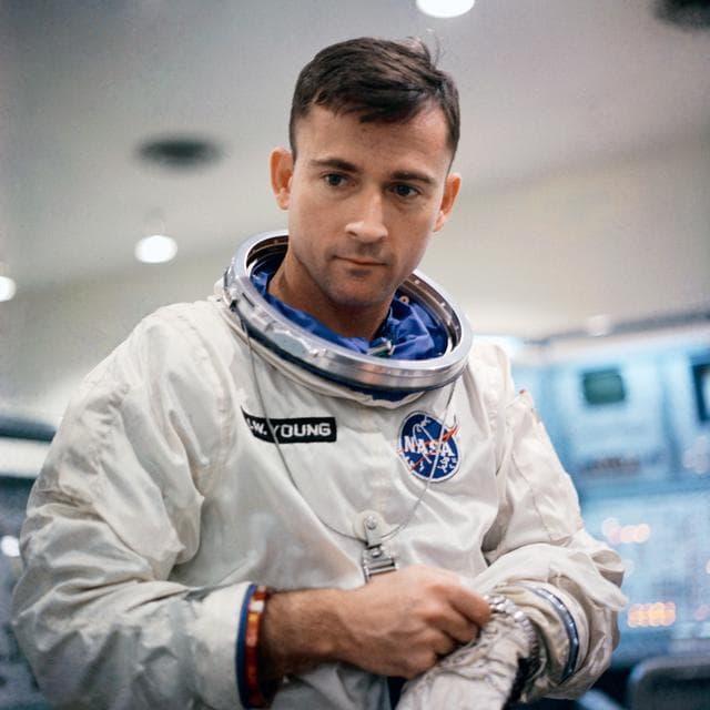 NASA image: SUITED-UP- ASTRONAUT JOHN W. YOUNG - TRAINING