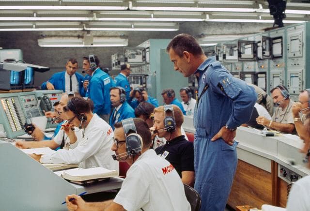 Gemini-Titan (GT)-5 - Mission Control Center (MCC) Activity - Cape
