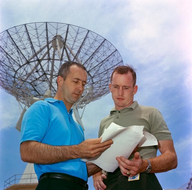 NASA image: LOOK OVER TRAINING PLANS - ASTRONAUT EDWARD H. WHITE II - TRAINING