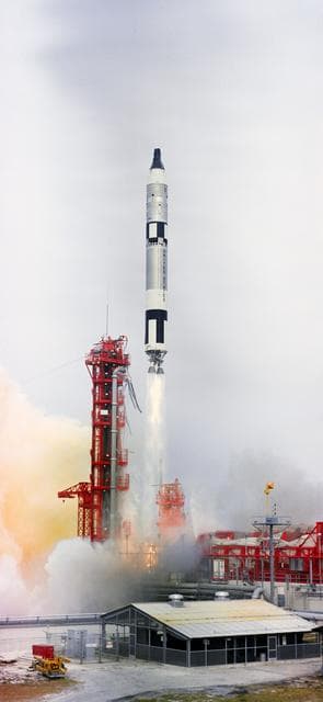 NASA image: LIFTOFF - GEMINI-TITAN (GT)-7 - CAPE