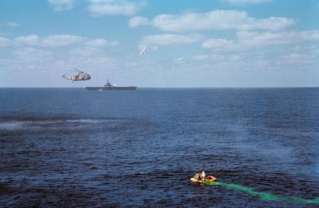 NASA image: GEMINI-6 - RECOVERY - ATLANTIC