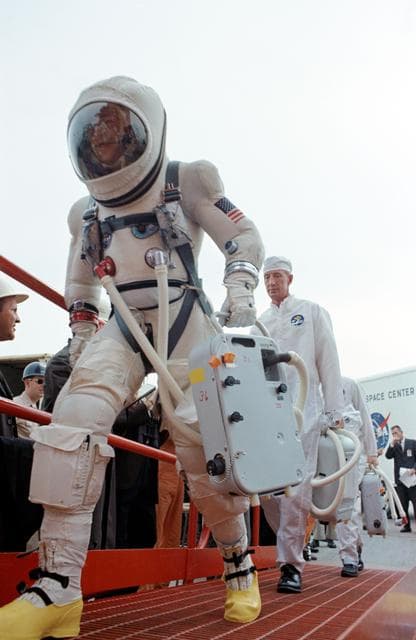 NASA image: ASTRONAUT JAMES A. LOVELL, JR.  - MISC. - GEMINI-TITAN (GT)-7 - PRELAUNCH ACTIVITY - CAPE