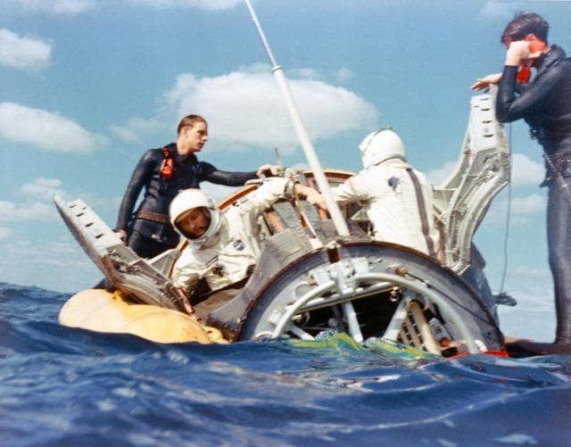NASA image: GEMINI-6 - RECOVERY - ATLANTIC