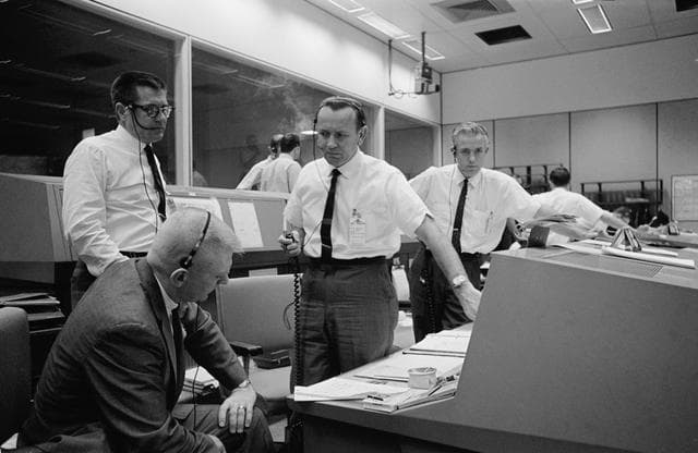 NASA image: MISSION CONTROL CENTER (MCC) - GEMINI-TITAN (GT)-6 ACTIVITY - MSC