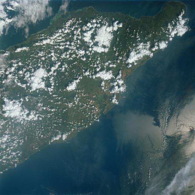 NASA image: Orienete Province, eastern end of Cuba as seen from Gemini 7 spacecraft