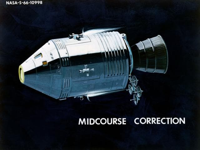NASA image: ARTIST CONCEPT - APOLLO - COMMAND MODULE (CM) - MSC