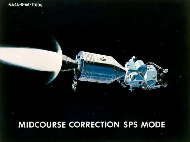 NASA image: ARTIST CONCEPT - APOLLO - COMMAND MODULE (CM) - MSC