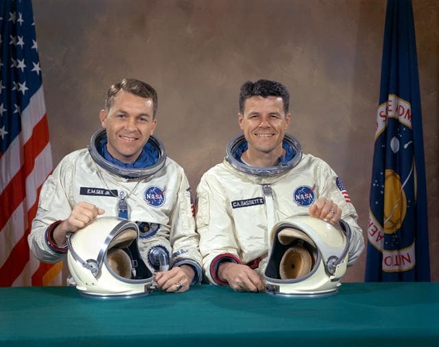 NASA image: Portrait - Gemini 9 Prime Crew