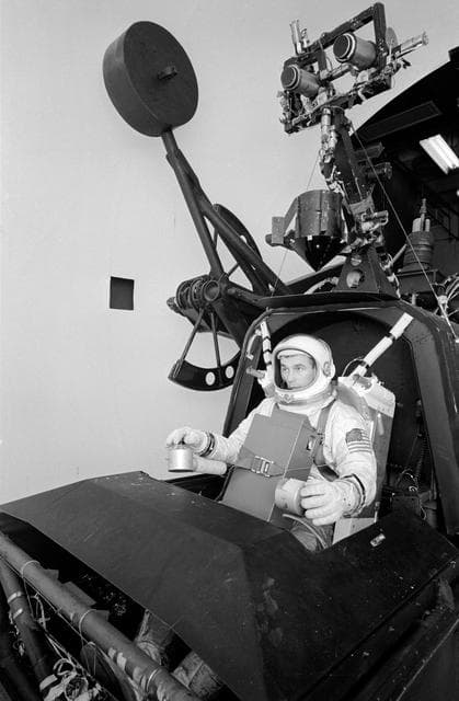 NASA image: GEMINI-TITAN (GT)-9- TRAINING - AEROSPACE FLIGHT SIMULATOR - PILOT - TX