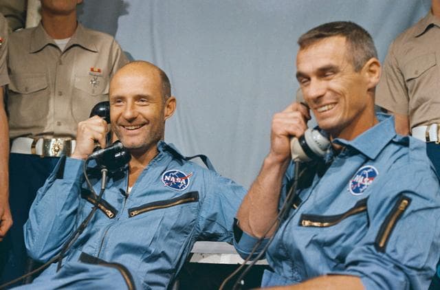 NASA image: ASTRONAUT CERNAN, EUGENE A. - RECOVERY (GEMINI-TITAN [GT]-9A) - ATLANTIC