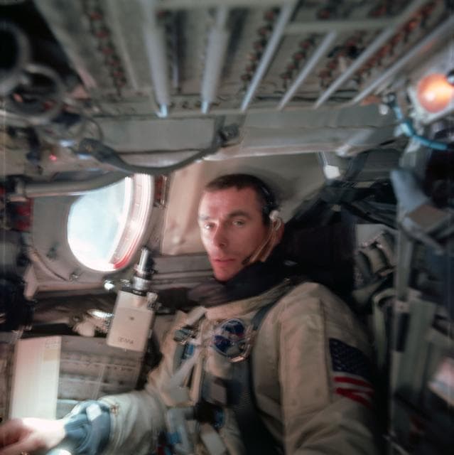 NASA image: GEMINI-TITAN (GT)-9A - EARTH SKY - ONBOARD