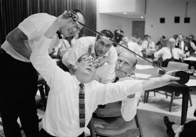 NASA image: Astronauts Conrad & Gordon - Negatives - Gemini 11 - MSC