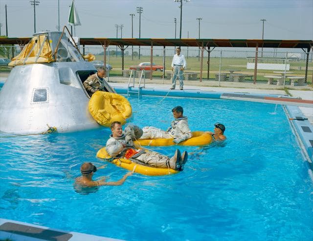NASA image: Egress Training for Crew of AS-204
