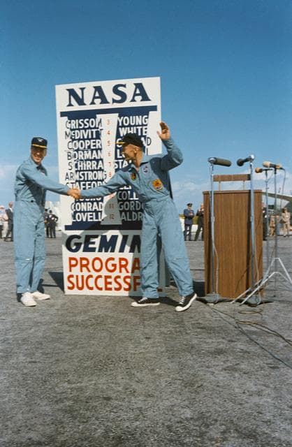 NASA image: ASTRONAUT JAMES A. LOVELL, JR. - MISC. - GT-12 - SKID STRIP