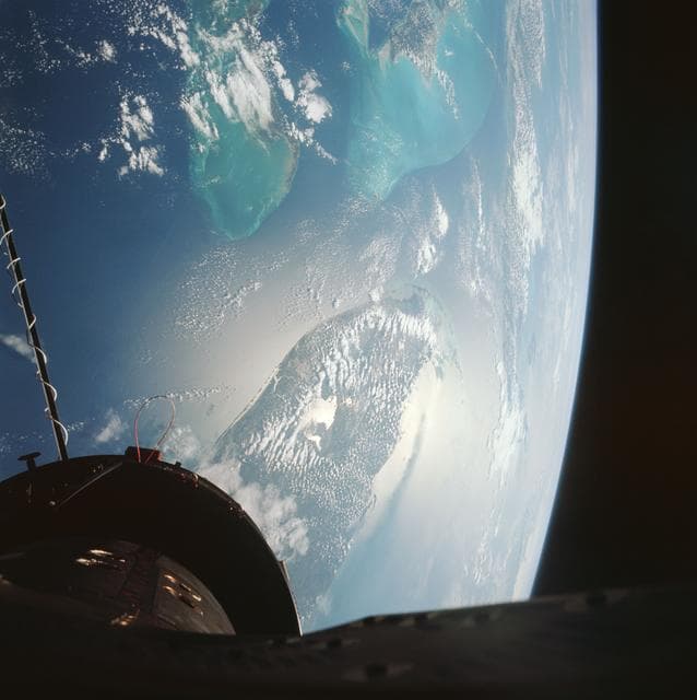 NASA image: Florida, Bahama Islands, Cuba as seen from Gemini 12 spacecraft
